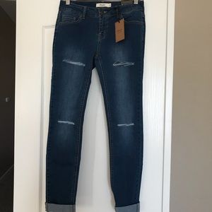 💕BUNDLE ONLY💕 New! Dark Blue Distressed Jeans
