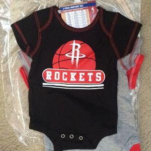 NBA Rockets onsies 3 pack