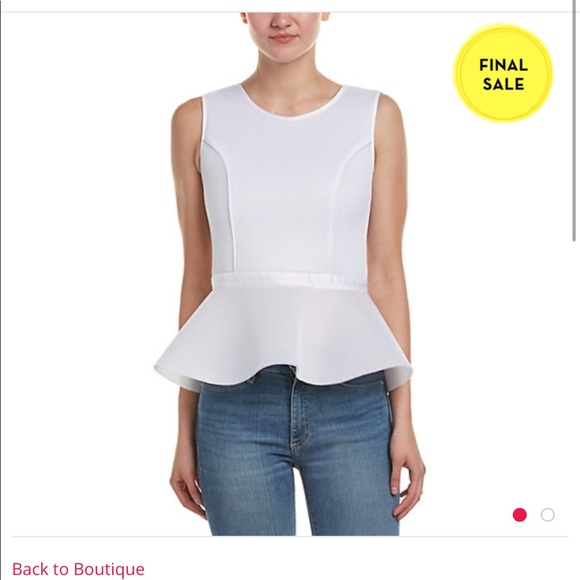 Peplum mesh top - Picture 1 of 5