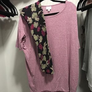 LuLaRoe outfit! OS leggings and XS irma