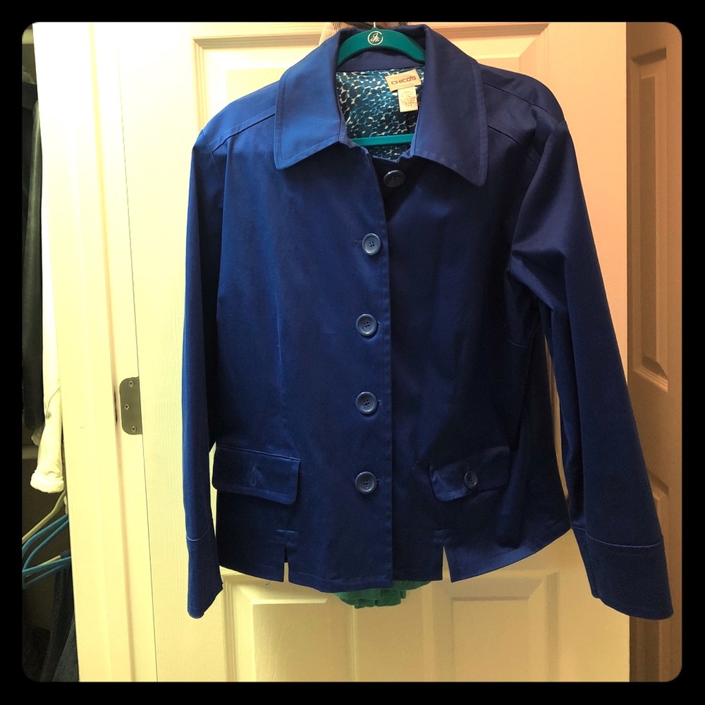 Blue Chico’s jacket