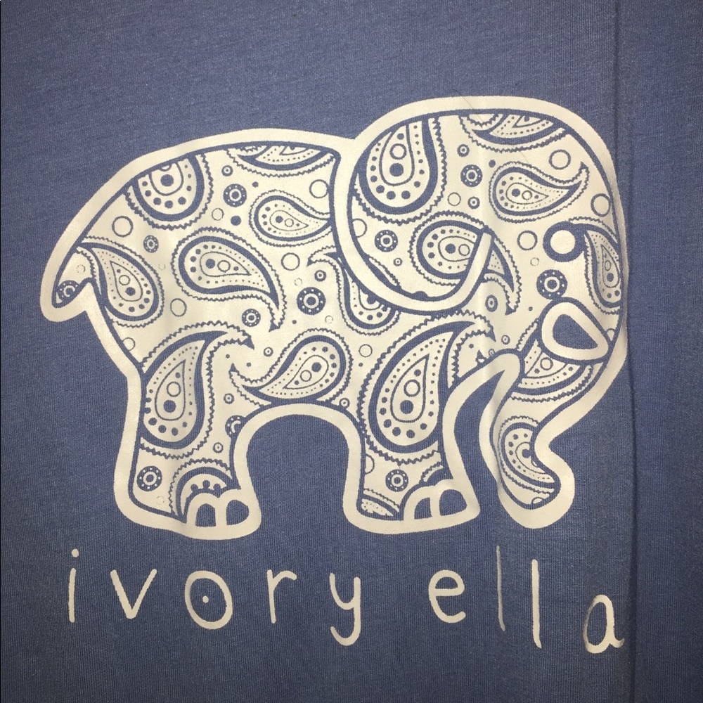 I️vory Ella Blue Long Sleeve Tshirt