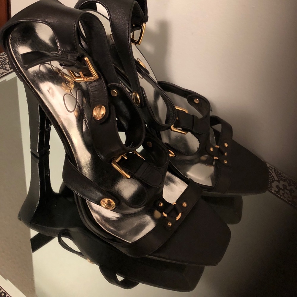 Jessica Simpson Stelana Black Heels