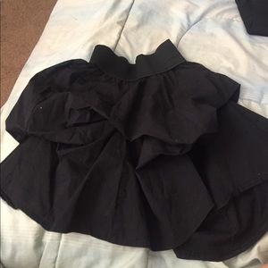 Fluffy black skirt
