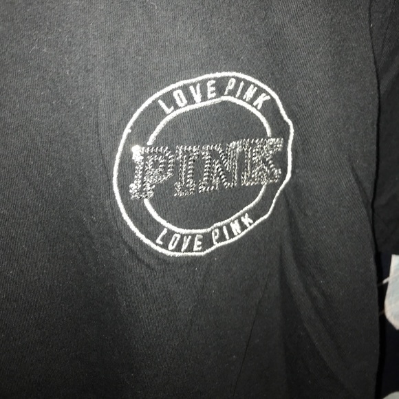 Super cute black PINK brand tee. - Picture 2 of 3