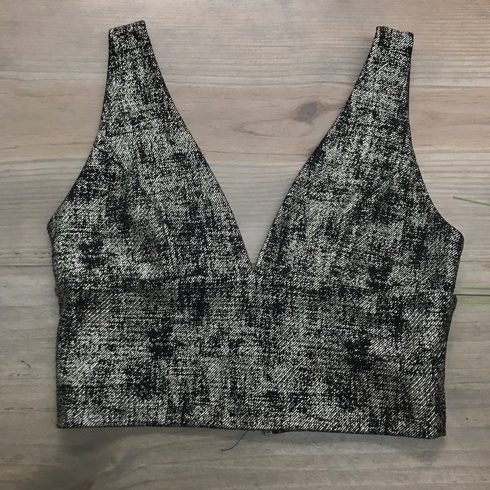Metallic Crop Top