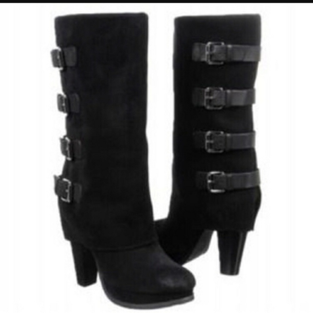 Report Monroe Foldover Buckle Boots size 9