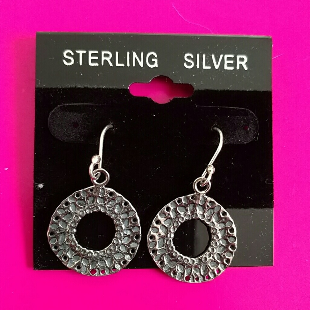 Sterling silver pierced earrings