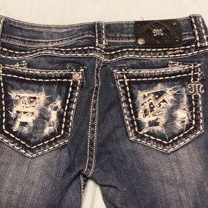 Miss me bootcut ripped jeans