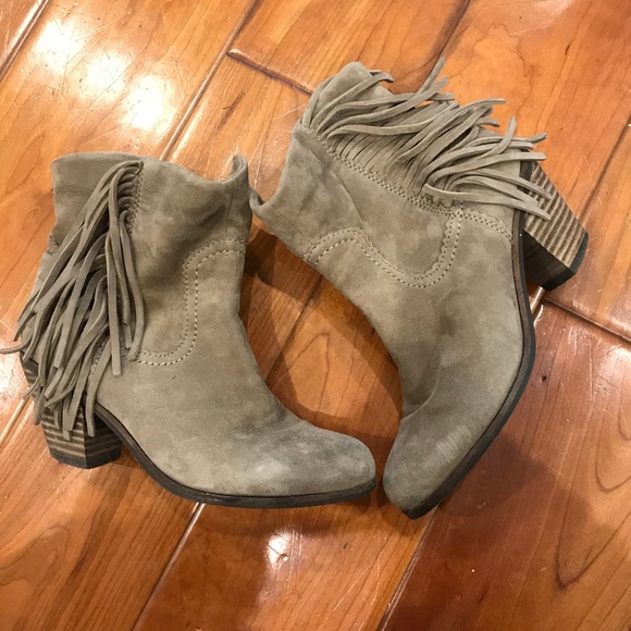 🚫SOLD🚫Sam Edelman beige fringe boot woman - Picture 3 of 8