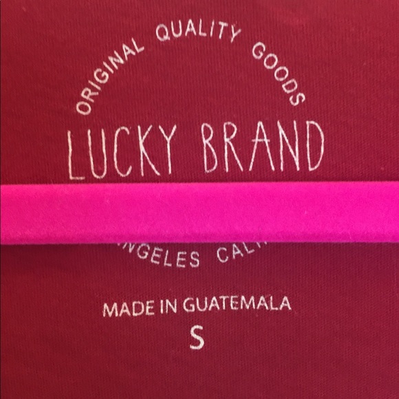 Lucky Brand Cotton Red Long Sleeve Shirt - Picture 4 of 4