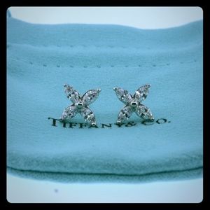 Tiffany & Co. Victoria Platinum Diamond Earrings