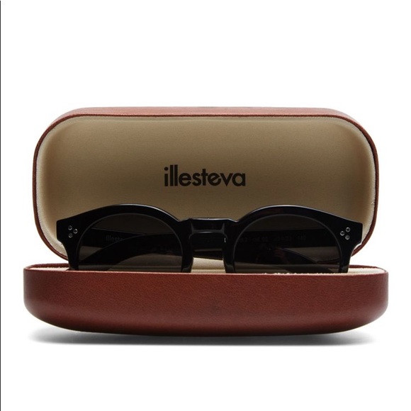 Illesteva Leonard Tuxedo/Black Sunglasses - Picture 2 of 8