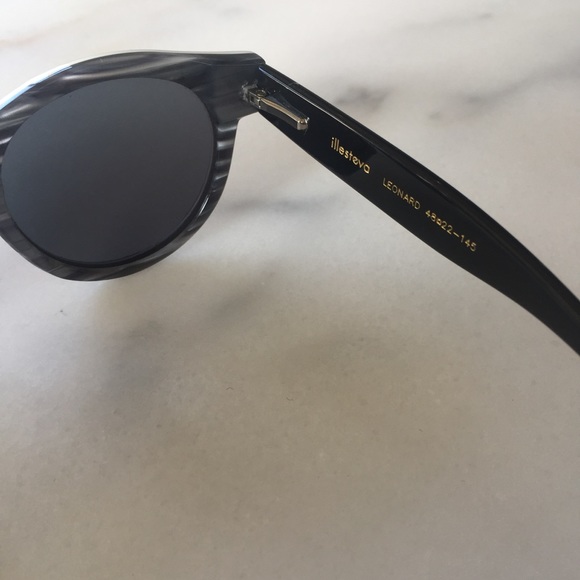 Illesteva Leonard Tuxedo/Black Sunglasses - Picture 3 of 8