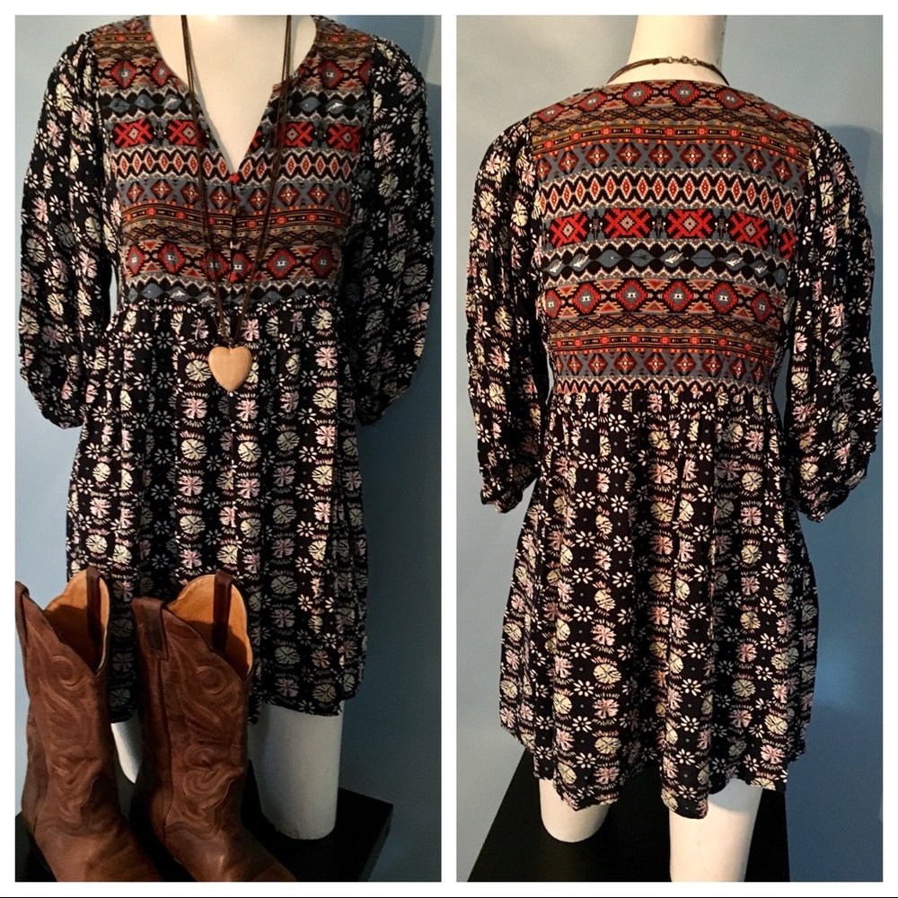 Multi Print Dress