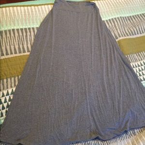 Merona gray maxi skirt size Medium