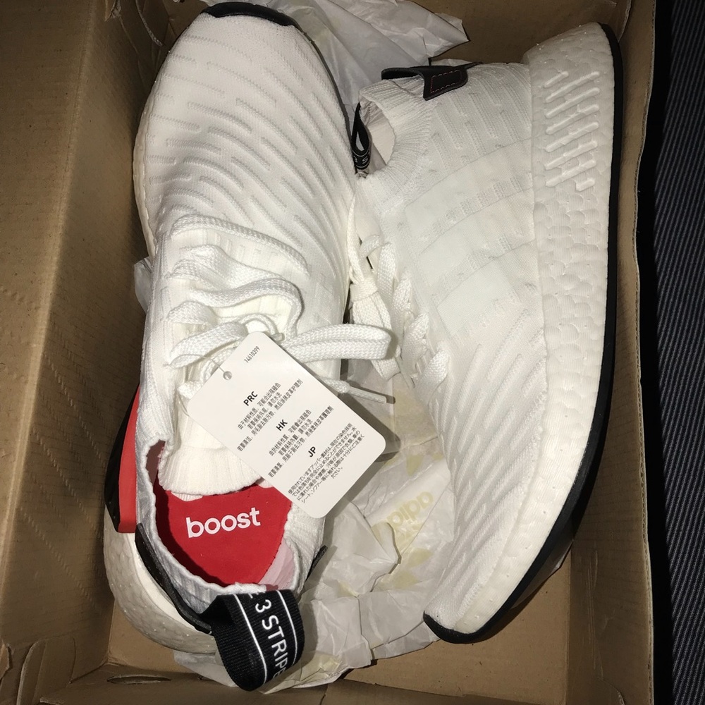 Men’s white Nmds