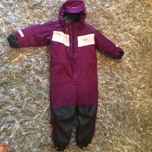 Helly Hanson girls full body snow suit 4