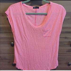 Gap pink striped tshirt