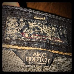 Silver Bootcut Jeans -Aiko