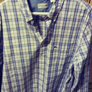 Men's Lacoste buttoned down long sleeved shirt