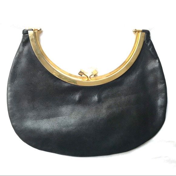 Jane August black leather purse - Picture 2 of 5