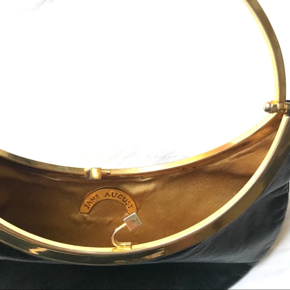 Jane August black leather purse - Picture 3 of 5