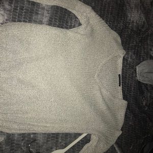Brandy Melville grey textured sweater