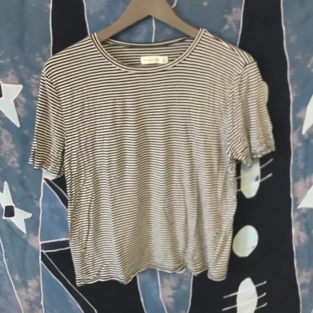 Abercrombie and Fitch soft striped tshirt.