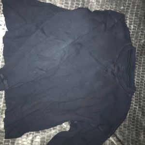 Dark navy cut off sweatshirt