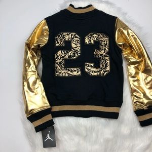 gold jordan jacket