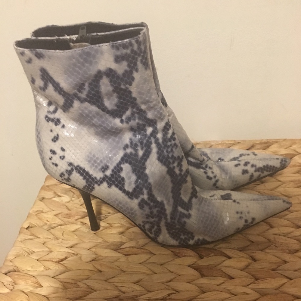 Steven by Steve Madden Snake Print Boots