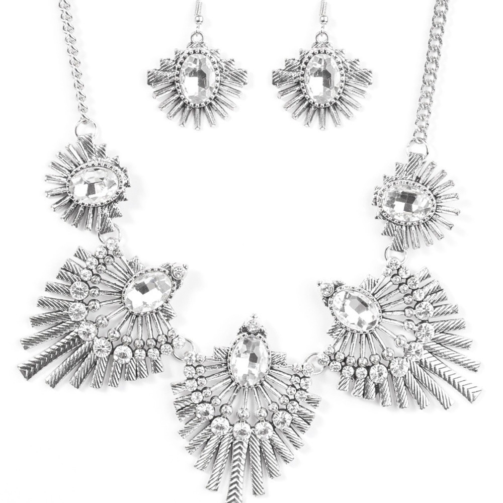 Statement necklace + earrings!  $10! Last set