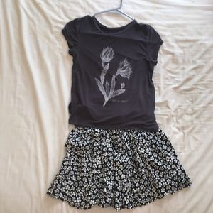 AMERICAN EAGLE GRAY GRAPHIC T