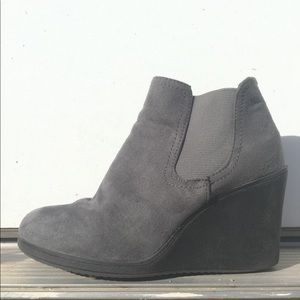Gray Wedge Ankle boots