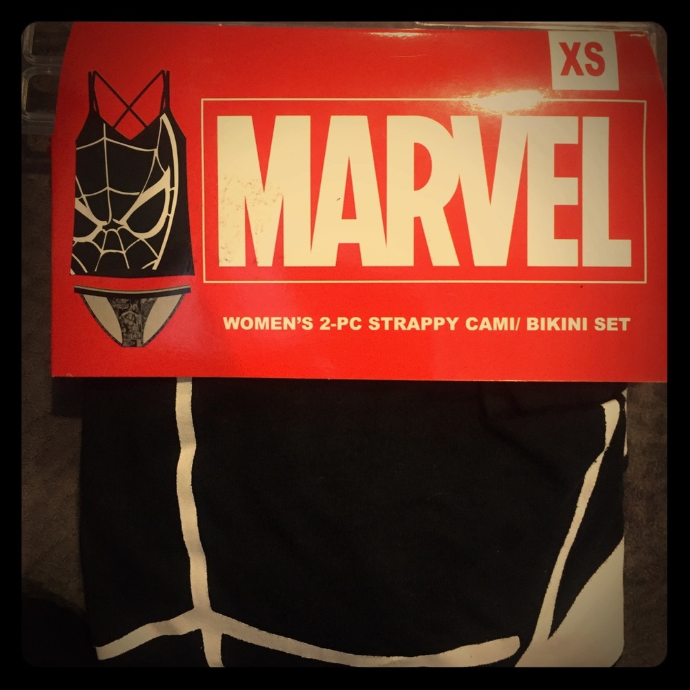 Marvel 2-pc Strappy Cami/Bikini set "Venom"  XS
