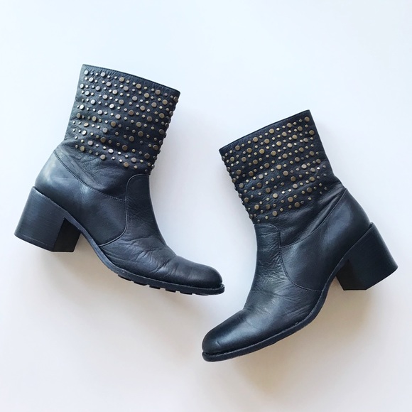 Jessica Bennett Brass Dotted / Studded Boots - Picture 1 of 6