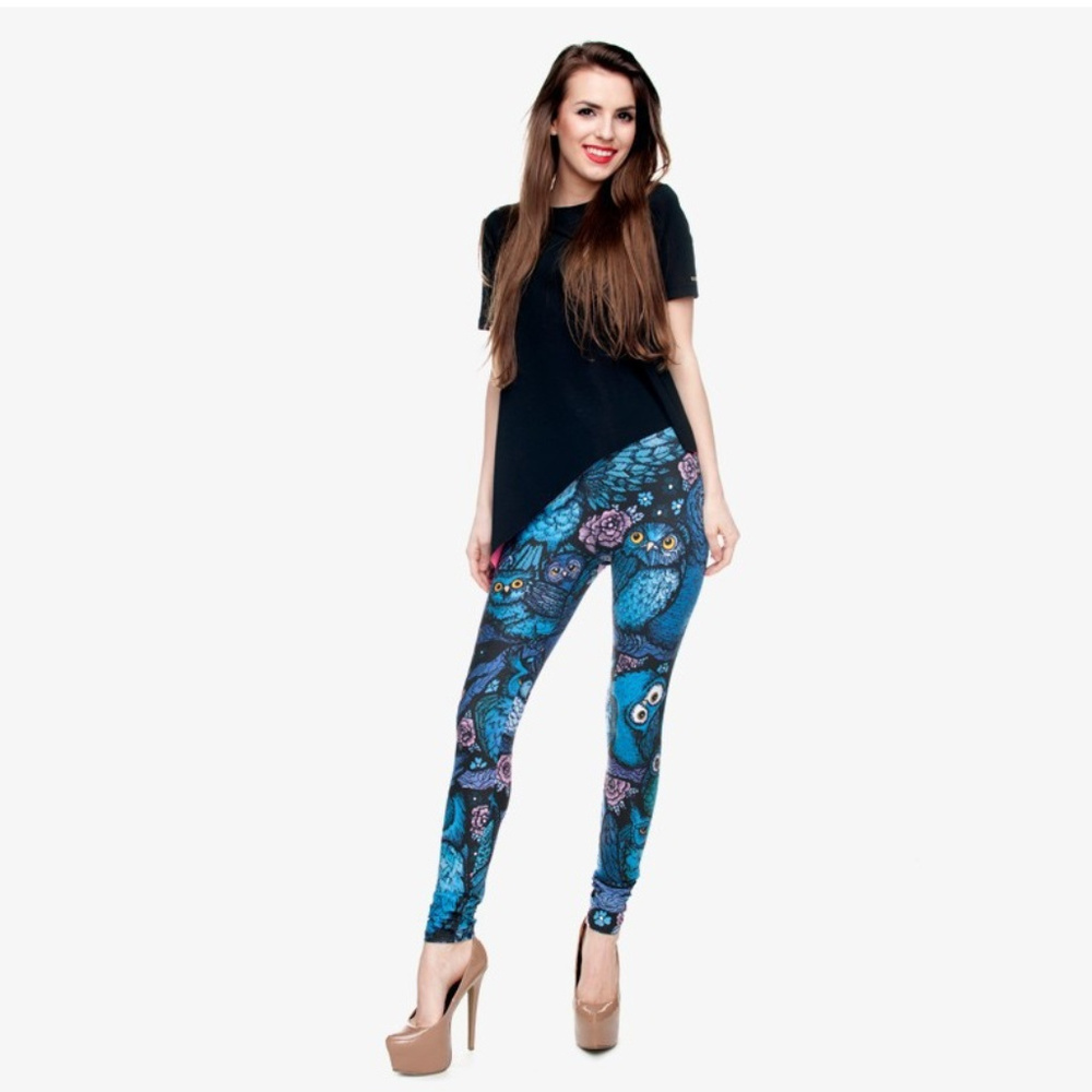 SALE Night Owl Leggings Yoga Pants - Picture 4 of 8