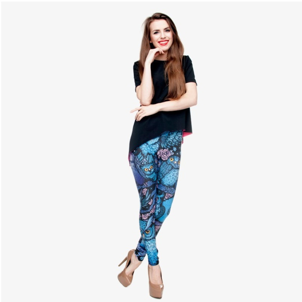 SALE Night Owl Leggings Yoga Pants - Picture 6 of 8