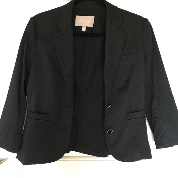 Banana Republic Jacquard Cropped Blazer - Picture 1 of 3
