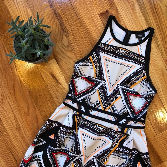 Dresses & Skirts - Scuba Peakneck Sleeveless Skater