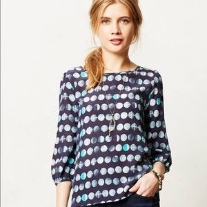 Anthro – Moonphase Peasant Blouse by HD in Paris