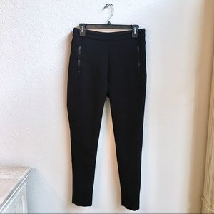 Anthropologie black side zip pants