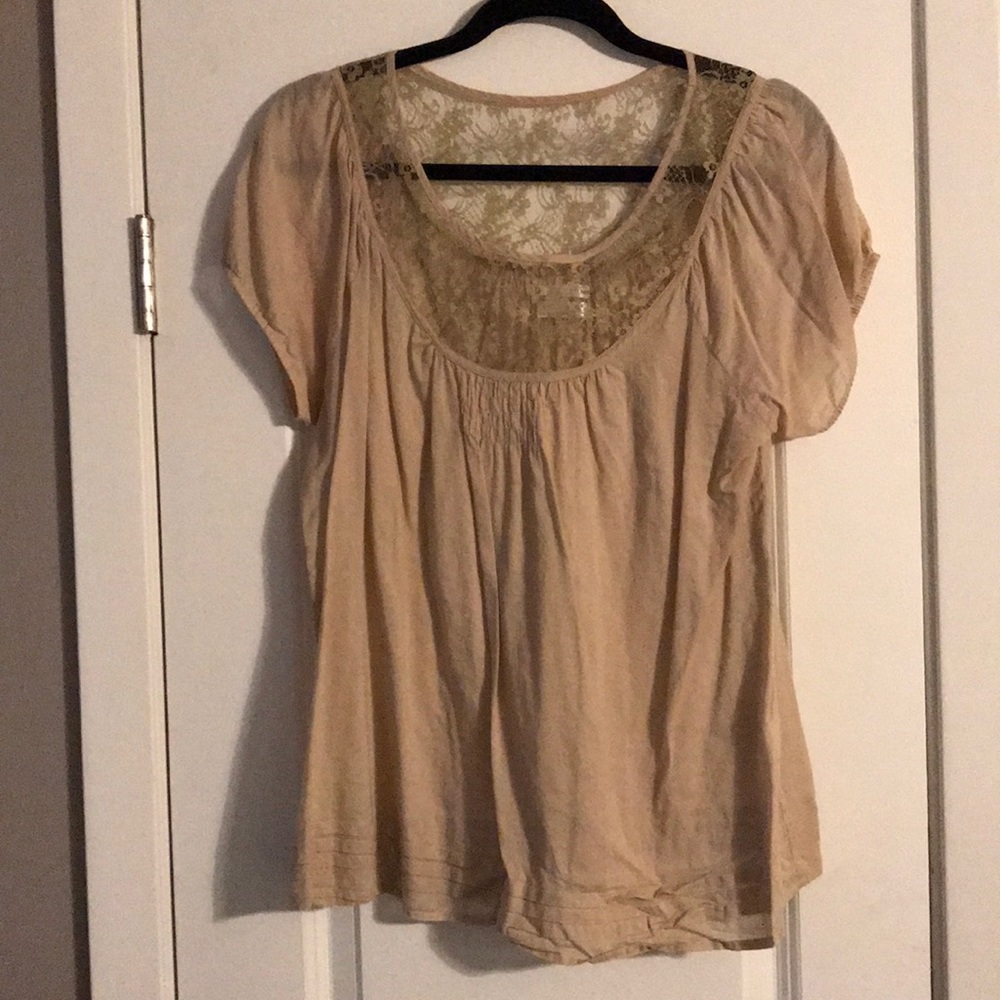 🎈Laced neckline top size L
