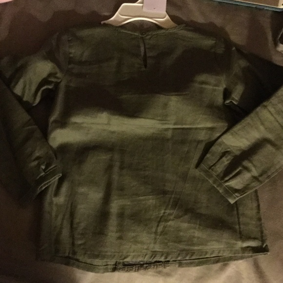 Carters Olive Toddler tunic shirt - Picture 3 of 4
