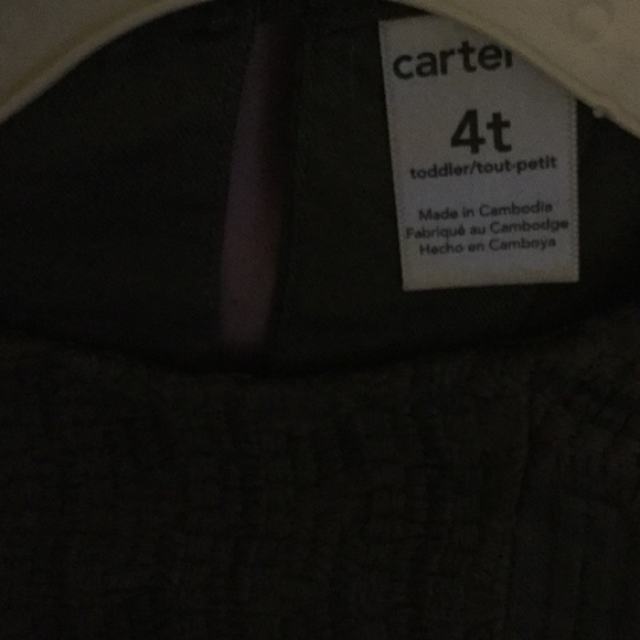 Carters Olive Toddler tunic shirt - Picture 4 of 4