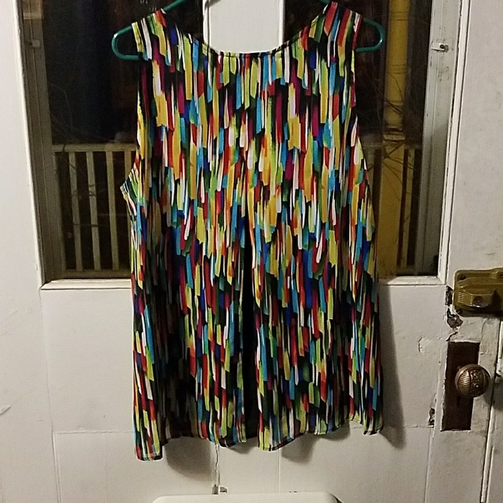 Multi-Colored Polyester Tank - Picture 3 of 4