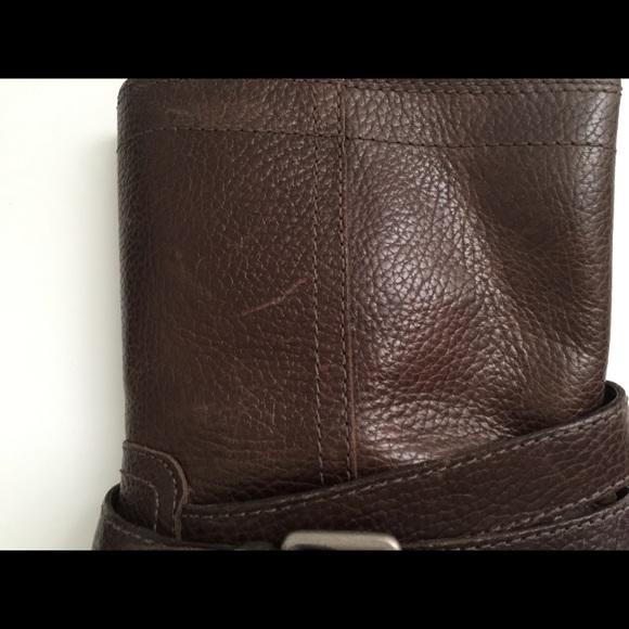 7forallmankind Brown Leather Ankle Booties - Picture 2 of 7