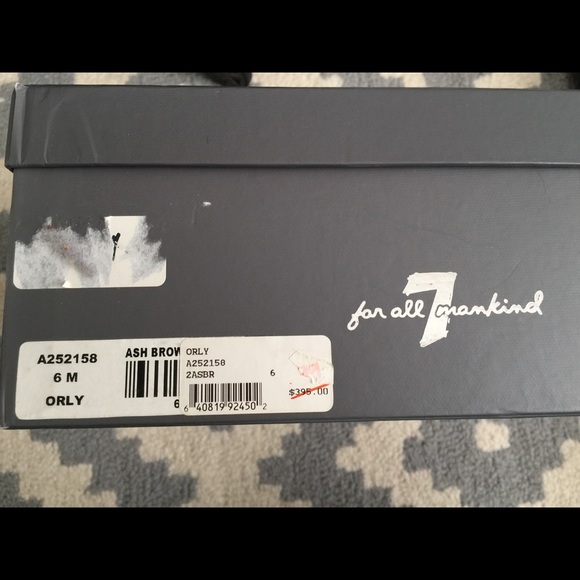 7forallmankind Brown Leather Ankle Booties - Picture 7 of 7