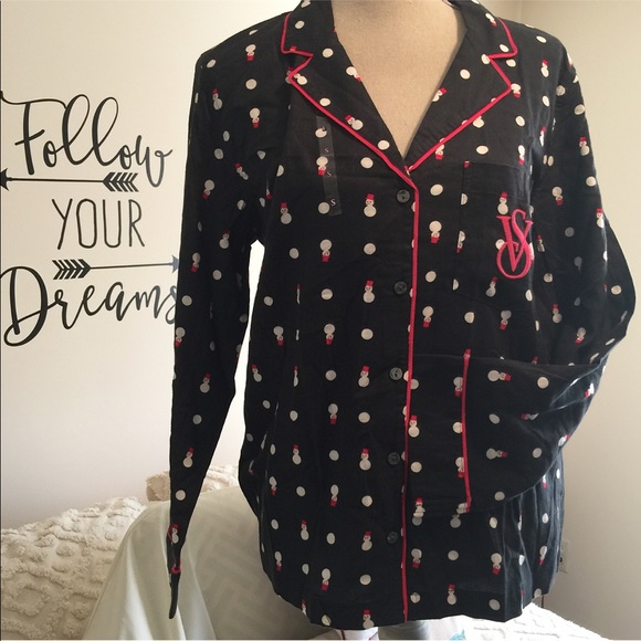 Victoria's Secret Other - Victoria’s Secret PJ Top. Snowmen.
